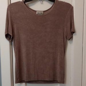 90s vintage brown shimmer shirt by Western Connection size small
